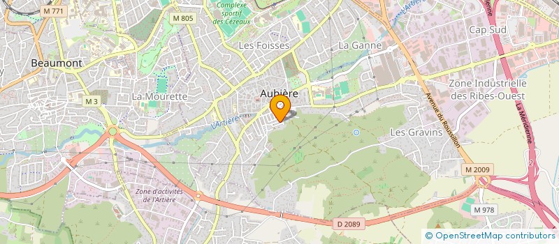 localisation de l'entreprise MONSIEUR JACQUES CHAUTARD  AUBIERE