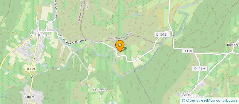 localisation de l'entreprise MONSIEUR JACQUES CHAVAN  CLARET