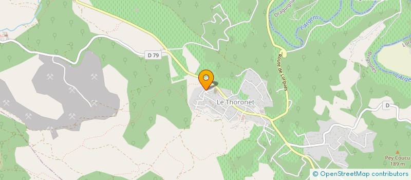 localisation de l'entreprise MONSIEUR JACQUES CHAVENAT  LE THORONET