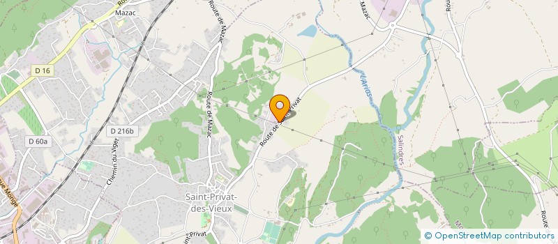 localisation de l'entreprise MONSIEUR JACQUES CHAYNE  SAINT-PRIVAT-DES-VIEUX