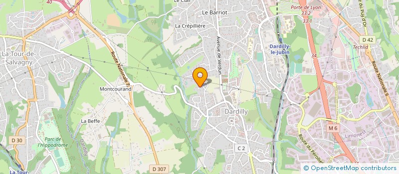 localisation de l'entreprise MONSIEUR JACQUES CHAZOTTE à DARDILLY