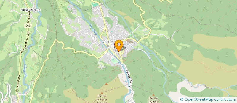 localisation de l'entreprise MONSIEUR JACQUES CHELLE à VERNET-LES-BAINS