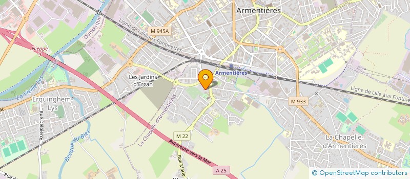localisation de l'entreprise MONSIEUR JACQUES CHERIGIE à LA CHAPELLE-D'ARMENTIERES
