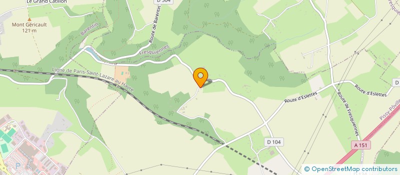 localisation de l'entreprise MONSIEUR JACQUES CHESNEAU  PISSY-POVILLE