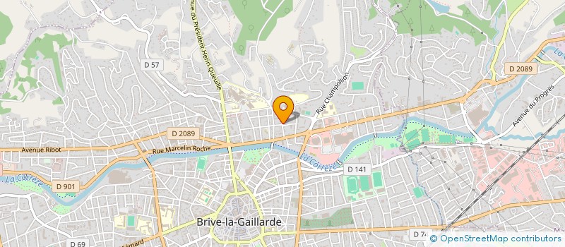 localisation de l'entreprise MONSIEUR JACQUES CHEVALIER  BRIVE-LA-GAILLARDE