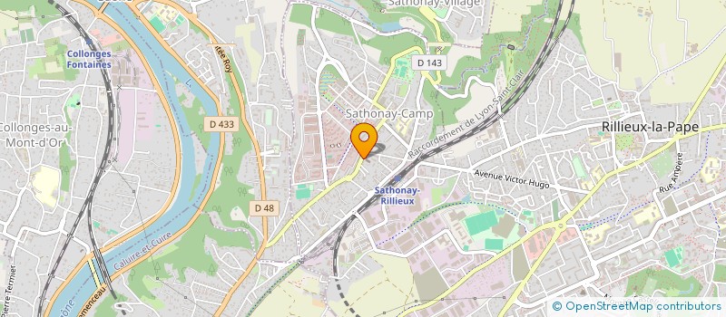 localisation de l'entreprise MONSIEUR JACQUES CHEVENIER  SATHONAY-CAMP