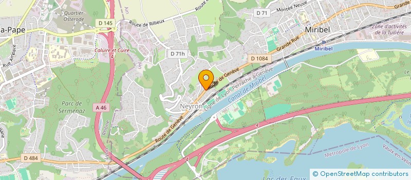 localisation de l'entreprise MONSIEUR JACQUES CHEVRIER  SAINT-MAURICE-DE-BEYNOST