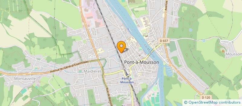 localisation de l'entreprise MONSIEUR JACQUES CHOQUET  PONT-A-MOUSSON