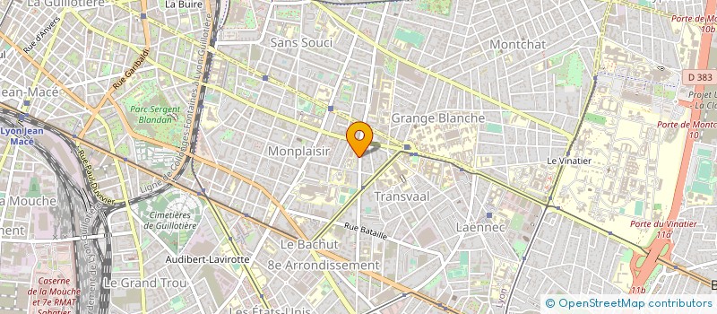 localisation de l'entreprise MONSIEUR JACQUES CHOUVELLON à LYON