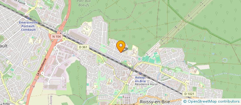 localisation de l'entreprise MONSIEUR JACQUES CHRISTOPHE à ROISSY-EN-BRIE