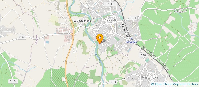 localisation de l'entreprise MONSIEUR JACQUES CLAMOUSE  MAGALAS