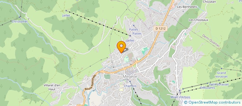 localisation de l'entreprise MONSIEUR JACQUES CLAVIER  MEGEVE