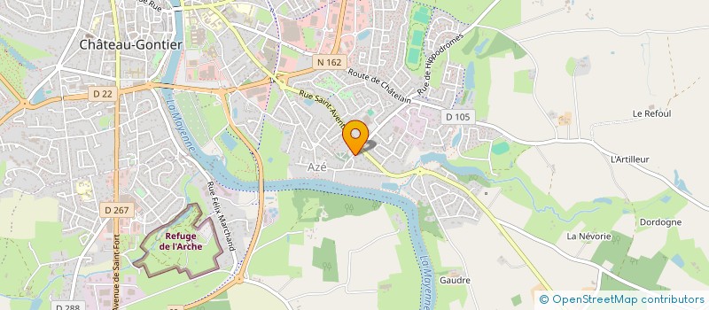 localisation de l'entreprise MONSIEUR JACQUES CLEMENCEAU  CHATEAU-GONTIER-SUR-MAYENNE