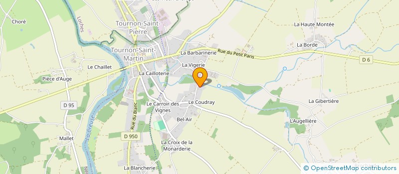 localisation de l'entreprise MONSIEUR JACQUES CLEMENT à TOURNON-SAINT-MARTIN