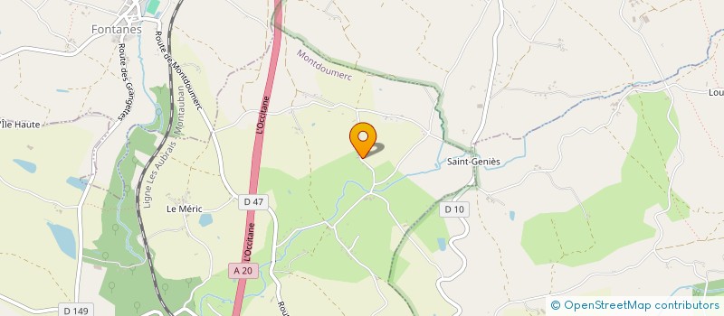 localisation de l'entreprise MONSIEUR JACQUES CLOUTEAU  MONTDOUMERC