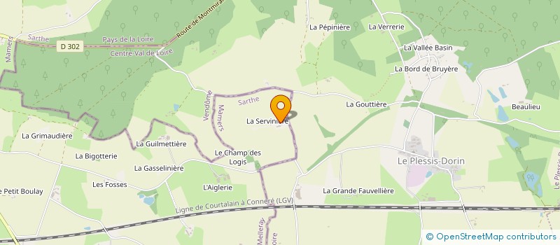 localisation de l'entreprise MONSIEUR JACQUES COCHELIN  MELLERAY