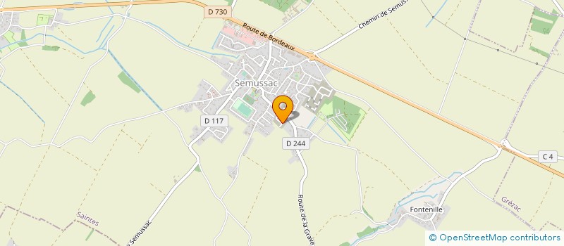 localisation de l'entreprise MONSIEUR JACQUES COLLIN  SEMUSSAC