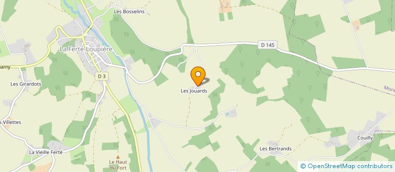 localisation de l'entreprise MONSIEUR JACQUES COLLIN  LA FERTE LOUPIERE