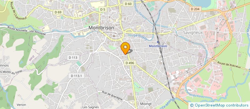 localisation de l'entreprise MONSIEUR JACQUES COLLY à MONTBRISON