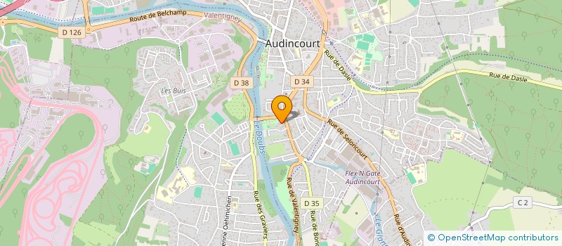 localisation de l'entreprise MONSIEUR JACQUES COLOMB à AUDINCOURT