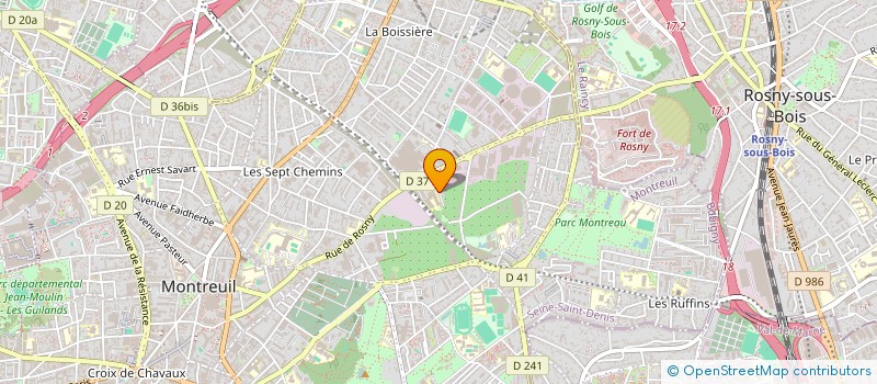 localisation de l'entreprise MONSIEUR JACQUES COMI à MONTREUIL