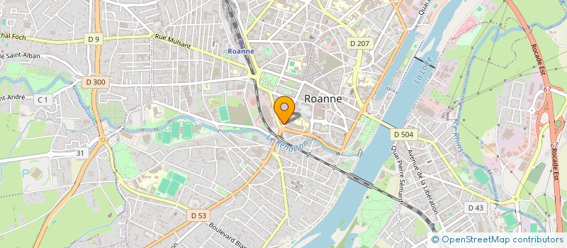 localisation de l'entreprise MONSIEUR JACQUES COMTE  ROANNE