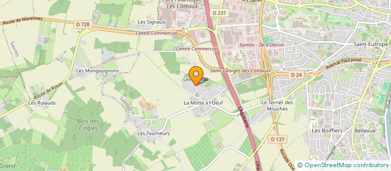 localisation de l'entreprise MONSIEUR JACQUES CONAN  SAINTES