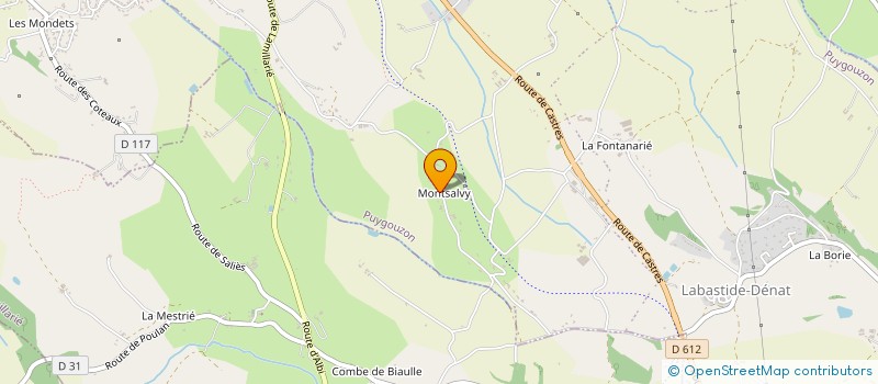 localisation de l'entreprise MONSIEUR JACQUES CONDAMINES à PUYGOUZON