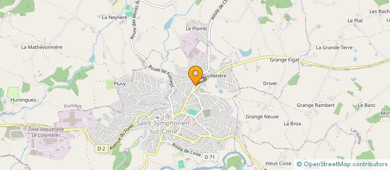 localisation de l'entreprise MONSIEUR JACQUES CONFORT  LA CHAPELLE-SUR-COISE