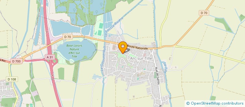 localisation de l'entreprise MONSIEUR JACQUES CONTET  ARC-SUR-TILLE