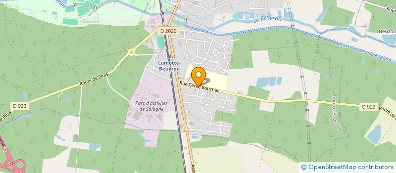 localisation de l'entreprise MONSIEUR JACQUES COQUIN  LAMOTTE-BEUVRON