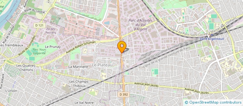 localisation de l'entreprise MONSIEUR JACQUES CORAZZA  ARGENTEUIL