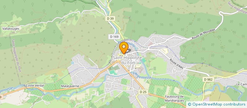 localisation de l'entreprise MONSIEUR JACQUES COSSON  SAINT-HIPPOLYTE-DU-FORT