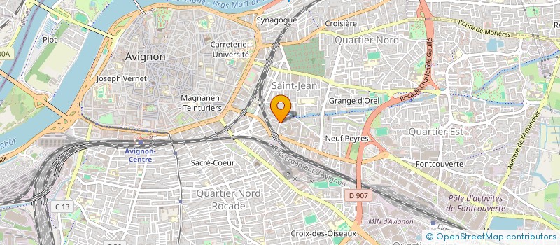 localisation de l'entreprise MONSIEUR JACQUES COTARD  AVIGNON