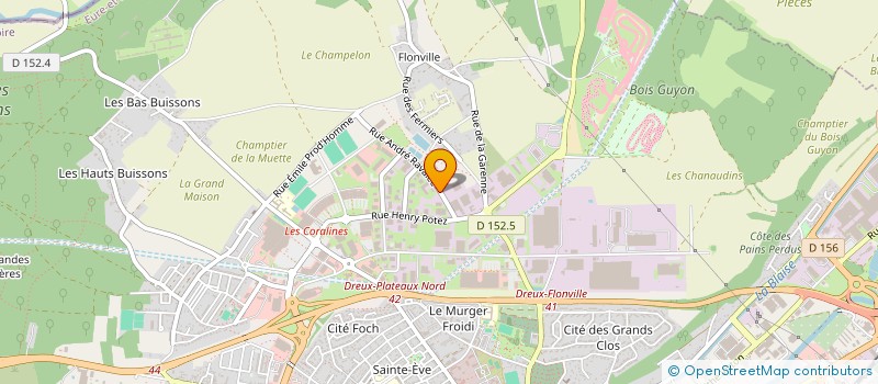 localisation de l'entreprise MONSIEUR JACQUES COTTEBRUNE à DREUX