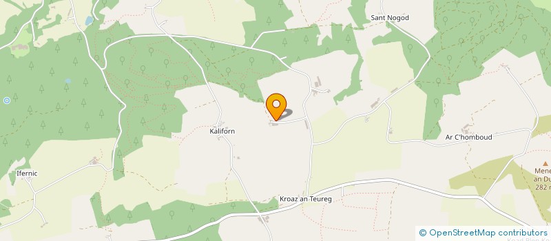 localisation de l'entreprise MONSIEUR JACQUES COTTEN  SAINT-GOAZEC