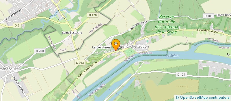 localisation de l'entreprise MONSIEUR JACQUES COTTEREL à LA ROCHE-GUYON