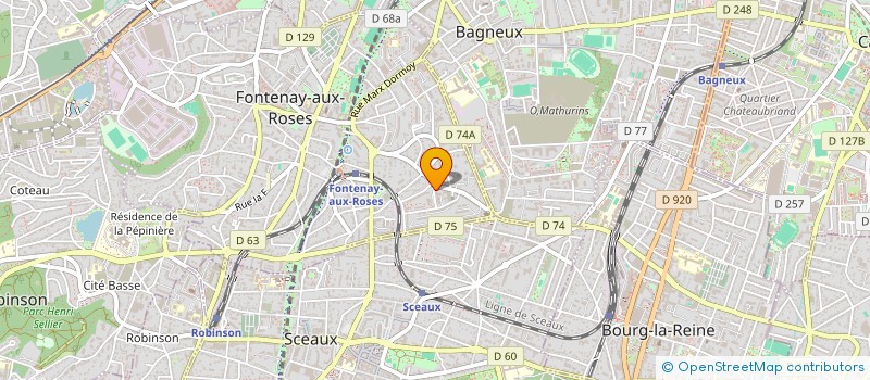 localisation de l'entreprise MONSIEUR JACQUES COURBON à FONTENAY-AUX-ROSES