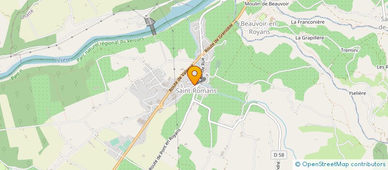 localisation de l'entreprise MONSIEUR JACQUES COURBON  SAINT-ROMANS