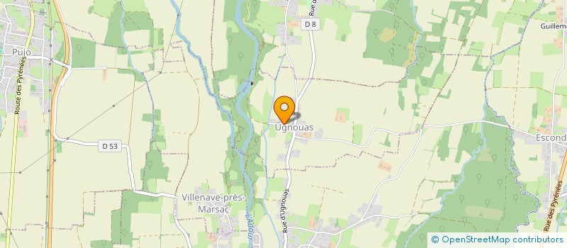 localisation de l'entreprise MONSIEUR JACQUES COURREGES  UGNOUAS