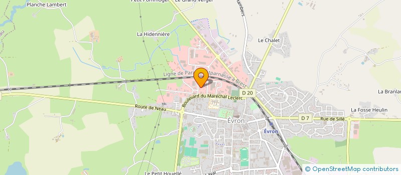 localisation de l'entreprise MONSIEUR JACQUES COUSIN  EVRON