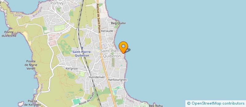 localisation de l'entreprise MONSIEUR JACQUES COUSSIN  SAINT-PIERRE-QUIBERON