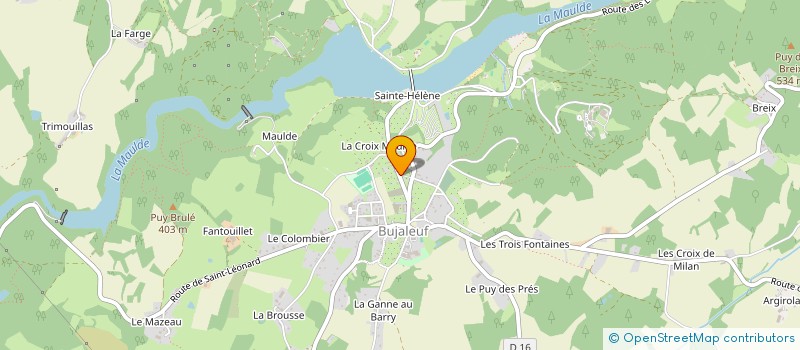 localisation de l'entreprise MONSIEUR JACQUES COUSSY  BUJALEUF