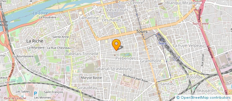 localisation de l'entreprise MONSIEUR JACQUES COUTANT à TOURS