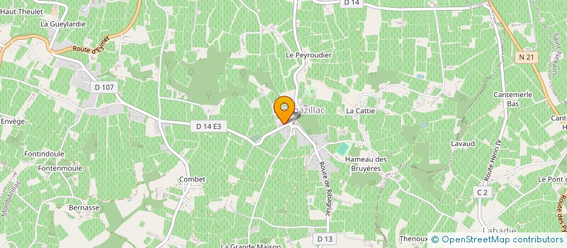 localisation de l'entreprise MONSIEUR JACQUES COUTURE  MONBAZILLAC