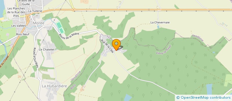 localisation de l'entreprise MONSIEUR JACQUES COUVREUR  VIEVY-LE-RAYE