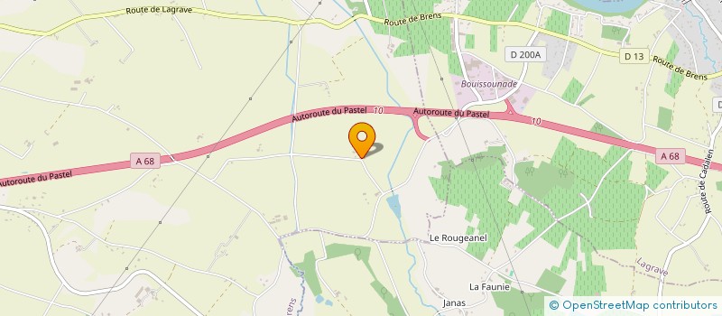 localisation de l'entreprise MONSIEUR JACQUES CRANSAC  BRENS