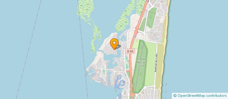 localisation de l'entreprise MONSIEUR JACQUES CROMBET  LE BARCARES