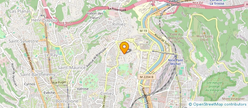 localisation de l'entreprise MONSIEUR JACQUES CROSNIER à NICE