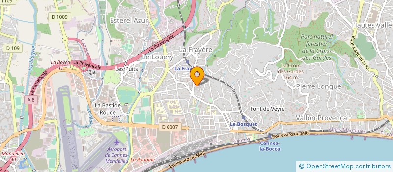 localisation de l'entreprise MONSIEUR JACQUES CROUET à CANNES